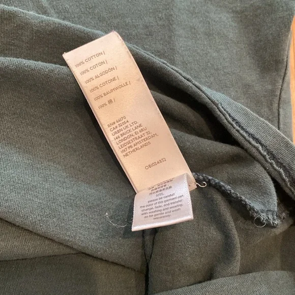 We the Free Fearless mock neck tshirt green size small - Picture 4 of 4